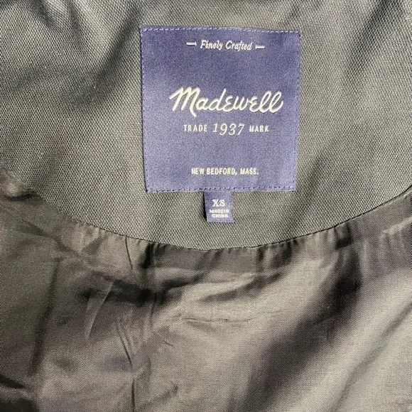 MADEWELL SHERPA FAUX FUR ZIPPERED VEST WITH POCKETS SIZE XS - Picture 4 of 9